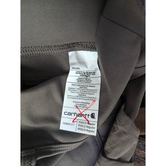 Carhartt Women's Carhartt Force Lightweight Pocket Legging XS - Picture 4 of 5